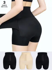 Seamless Butt Enhancer Shapewear, High Waist Compression Shaper Shorts, Curve Hugging Compression, Casual Skinny Trousers, Organic Textile, All Seasons