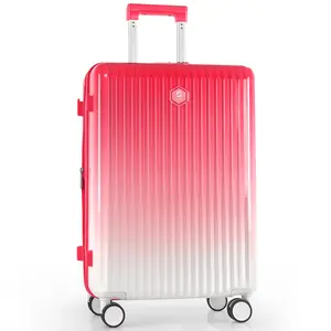 24 Inch Fashion Expandable Hard Shell PC Luggage, Lightweight Durable Suitcases with Combination Lock, Zipper Closure, Spinner Wheels, TSA-Friendly Design, Only 24in
