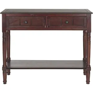 Homes Collection Samantha Dark Cherry 2-Drawer Console Table