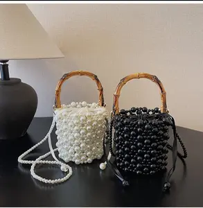 Women's Crystal Beads Crossbody Shoulder Bag, Fashion Ladies Handbag for Daily Use