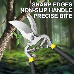 Pruning Shears, Curved-Head Scissors, Gardening Pruners for Trimming Branches, Grafting Fruit Trees, Vines, and Flower/Foliage Branches — Household Use