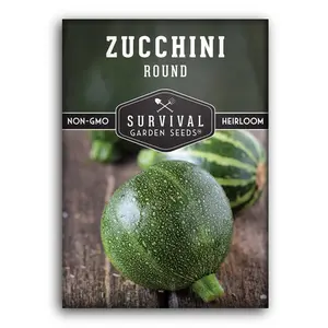 Round Zucchini Seed - Ideal for Planting - Versatile for Various Uses