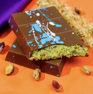 Crazy Choco Dubai Chocolate 150g - Rich, Smooth, Advertitive Snack with Unique Exotic Flavor - Pistachio