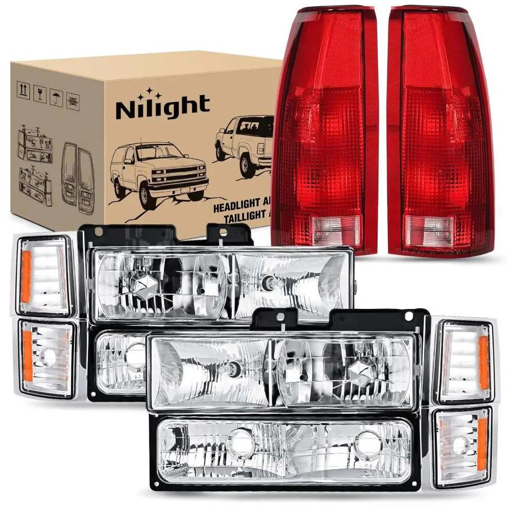 Chrome Housing + Amber Reflector Combo