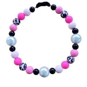 FurlaVie Beaded Pet Necklace Customizable Collar for Any Pet Handcrafted with Vibrant Beads Lightweight & Comfy for Everyday Wear Perfect for Gifts Events or Showcasing Your Pet's Unique Style
