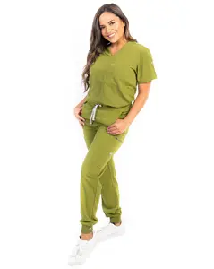 Women's Olive Jogger Scrub Pants