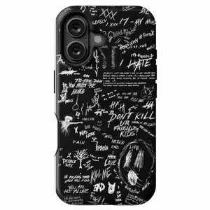 XXX TENTACION 17 Phone Case - Durable Impact-Resistant Case for iPhone 16, 15, 14, 13, 12, 11 with Glossy Finish, UV Protection & Lay-Flat Screen Protection