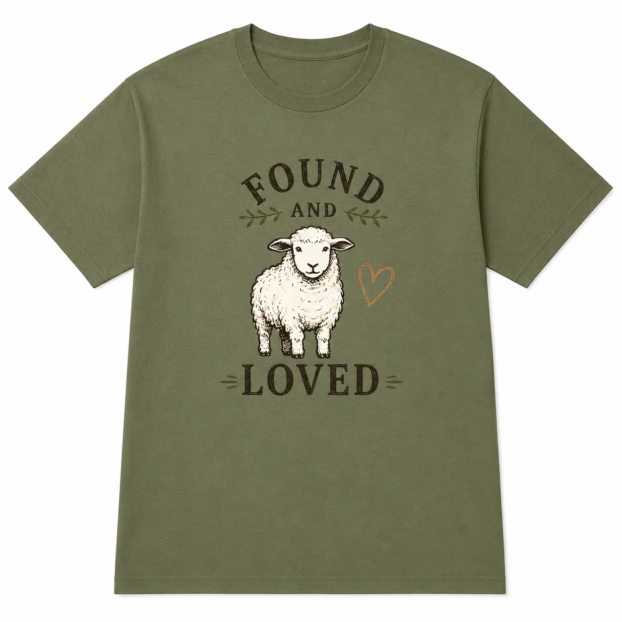 Sheep Shirt, Found and Loved Vintage Graphic Tee, Cottagecore Farm Animal T-Shirt, Oversized-Style DTG Gift