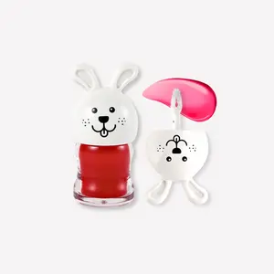 [ROMANTIC BEAUTY] K-Beauty Bunny Boo Lip Tint - Waterproof Gradient Stain Vegan & Non-Sticky, Blur Effect for Glass Lips 0.15oz