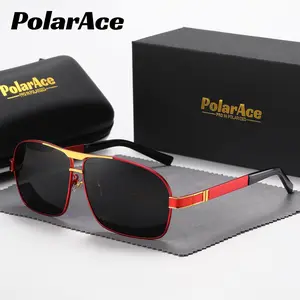 PolarAce Metal Polarized Sunglasses For Women Men Aviator Fashion Outdoor Sun Shades For Driving Beach Travel withgiftbox withgiftbox Mother's Day/give gifts