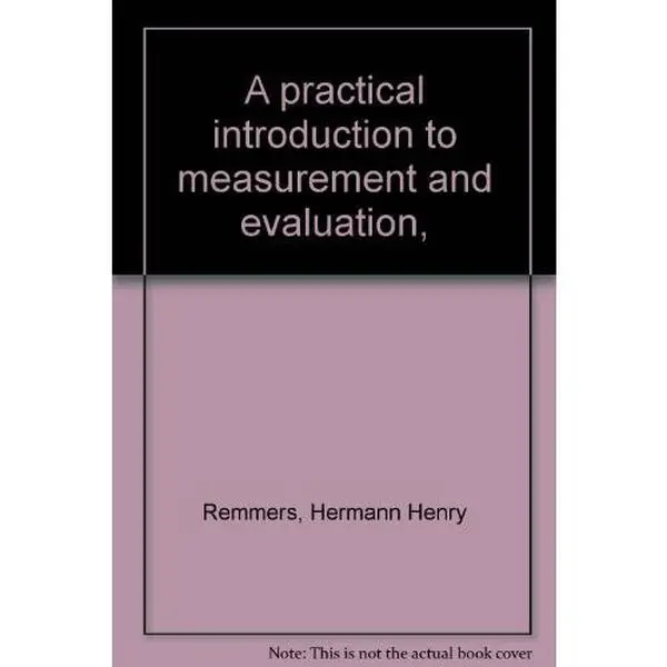 USED-A practical introduction to measurement and evaluation, by Hermann Henry Remmers (Unknown)