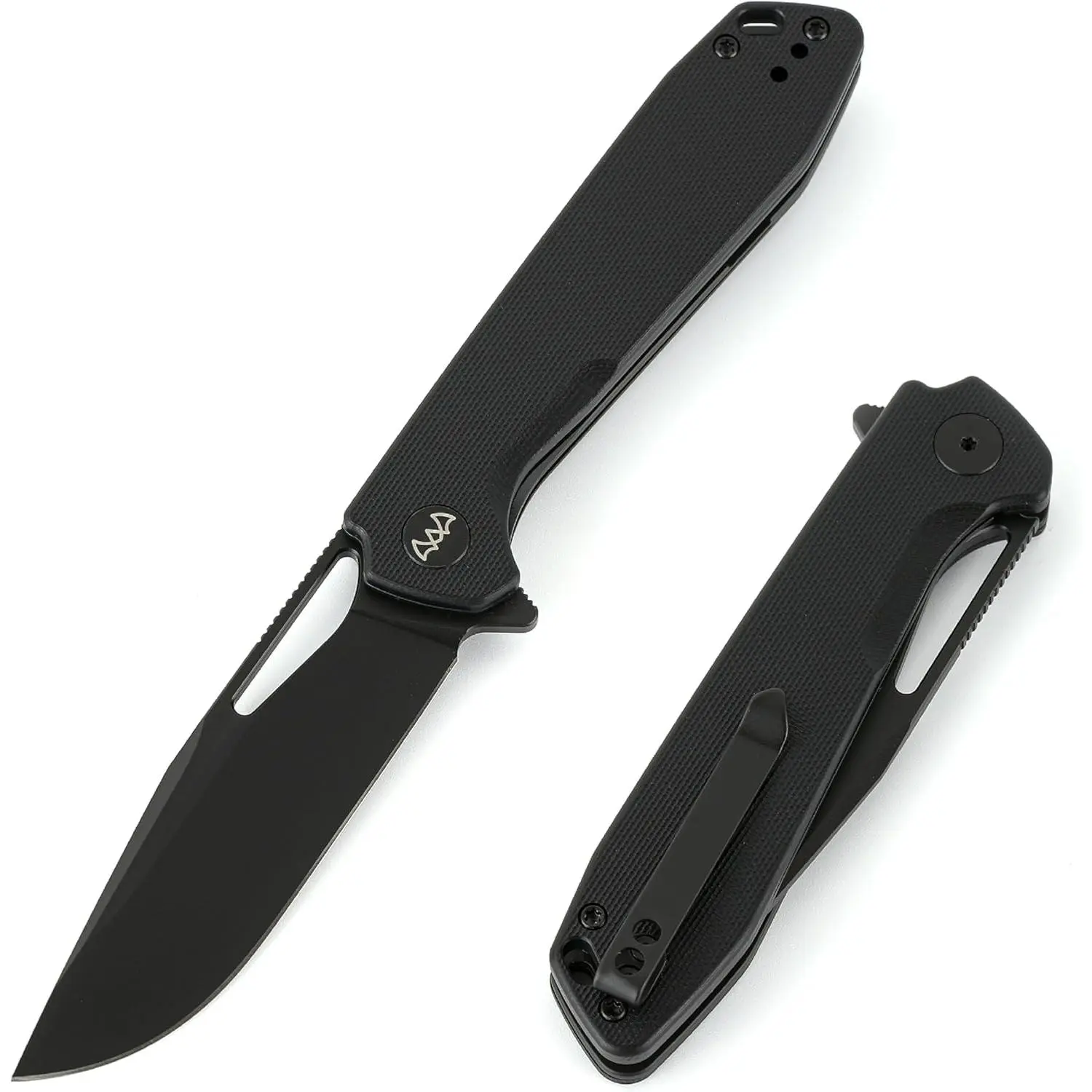Folding Pocket Knife, 3.5" 14C28N Blade Small EDC Knife with G10 Handle, Safety Liner Lock Pocket Knife for Men, Sharp Camping Hiking Hunting Survival Knives with Clip