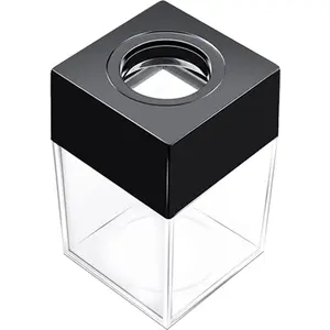 grwanpen® Extra Large Magnetic Paper Cilp Dispenser, 500 Clip Capacity ,Black,1 pack