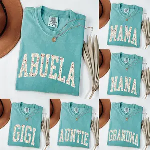 Comfort Colors Custom Mama Crimson T-Shirt | Personalized Family Gift |  Floral Custom Year Mama Shirt,New Mom T-shirt,Pregnancy Announcement