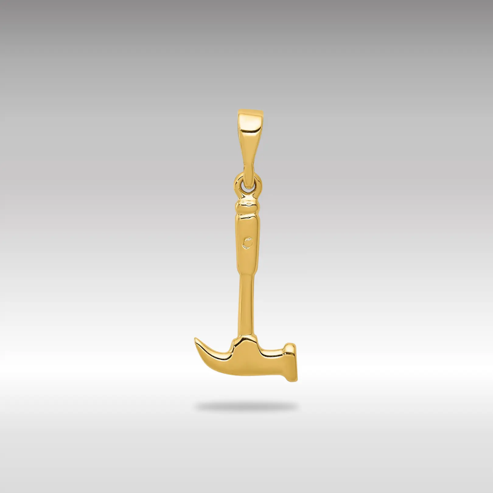 14K Gold Polished Hammer Pendant - Model A2201
