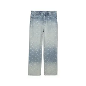 PUMA Mens X Laser Monogram Denim Pants Casual Pants Casual - Blue