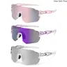 Unisex Wraparound Outdoor Sports Shades - 3pcs UV400 Lens Windproof Eyeglasses, Outdoor Cycling Gear for Sun Protection