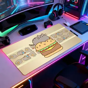 Pusheen Mouse Pad Mousepad Large Gaming LockEdge Thickened Computer Keyboard Table Desk Mat