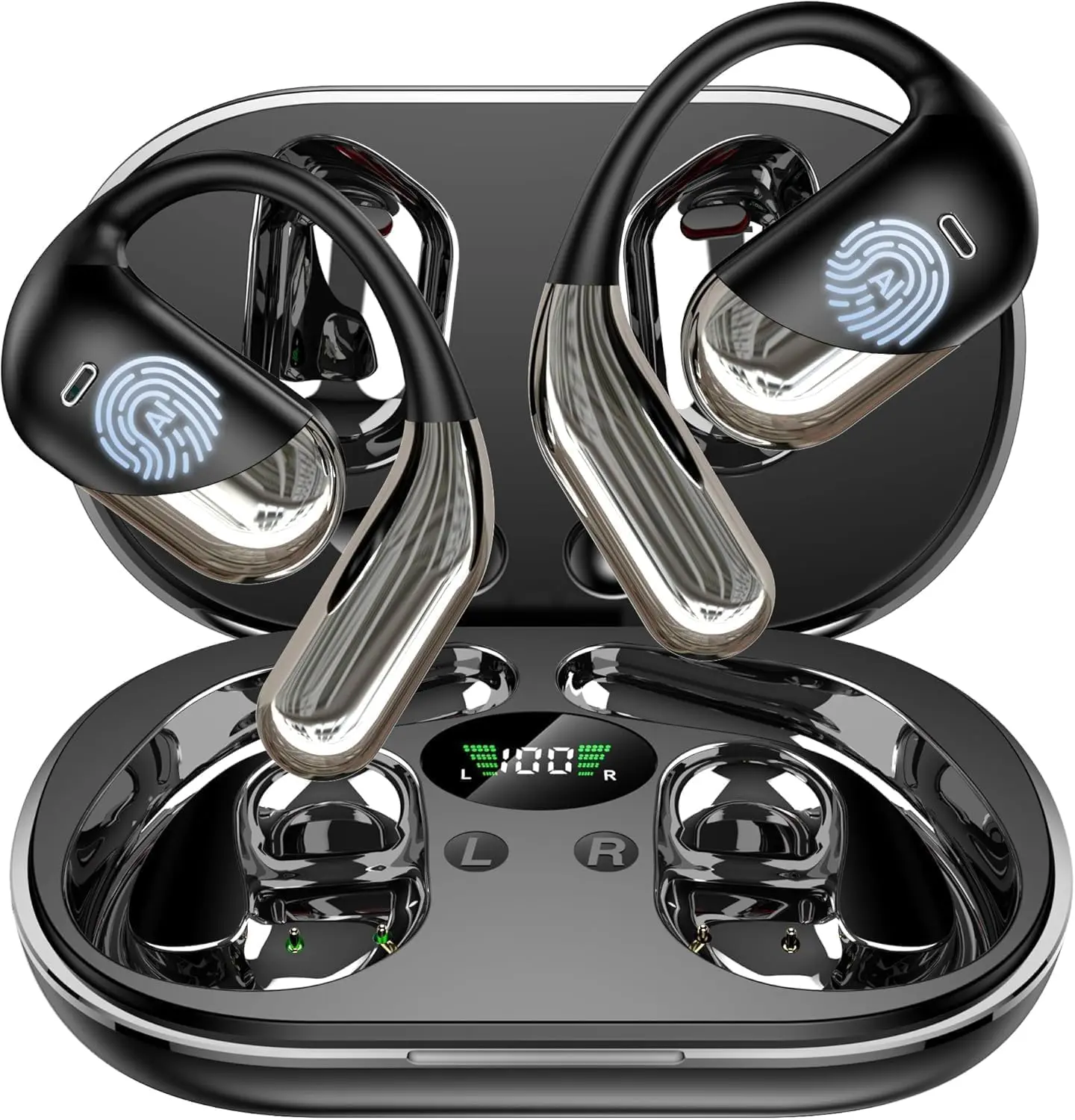 AI Language Translation Wireless Earbuds - 3-in-1 Real-Time Translator, 144-Language Support, Bluetooth 5.4 Headphones, 2-Way Audio Electronics for iOS & Android