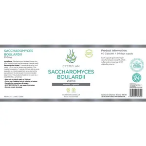 Saccharomyces Boulardii -60 Vegan Capsules Cytoplan