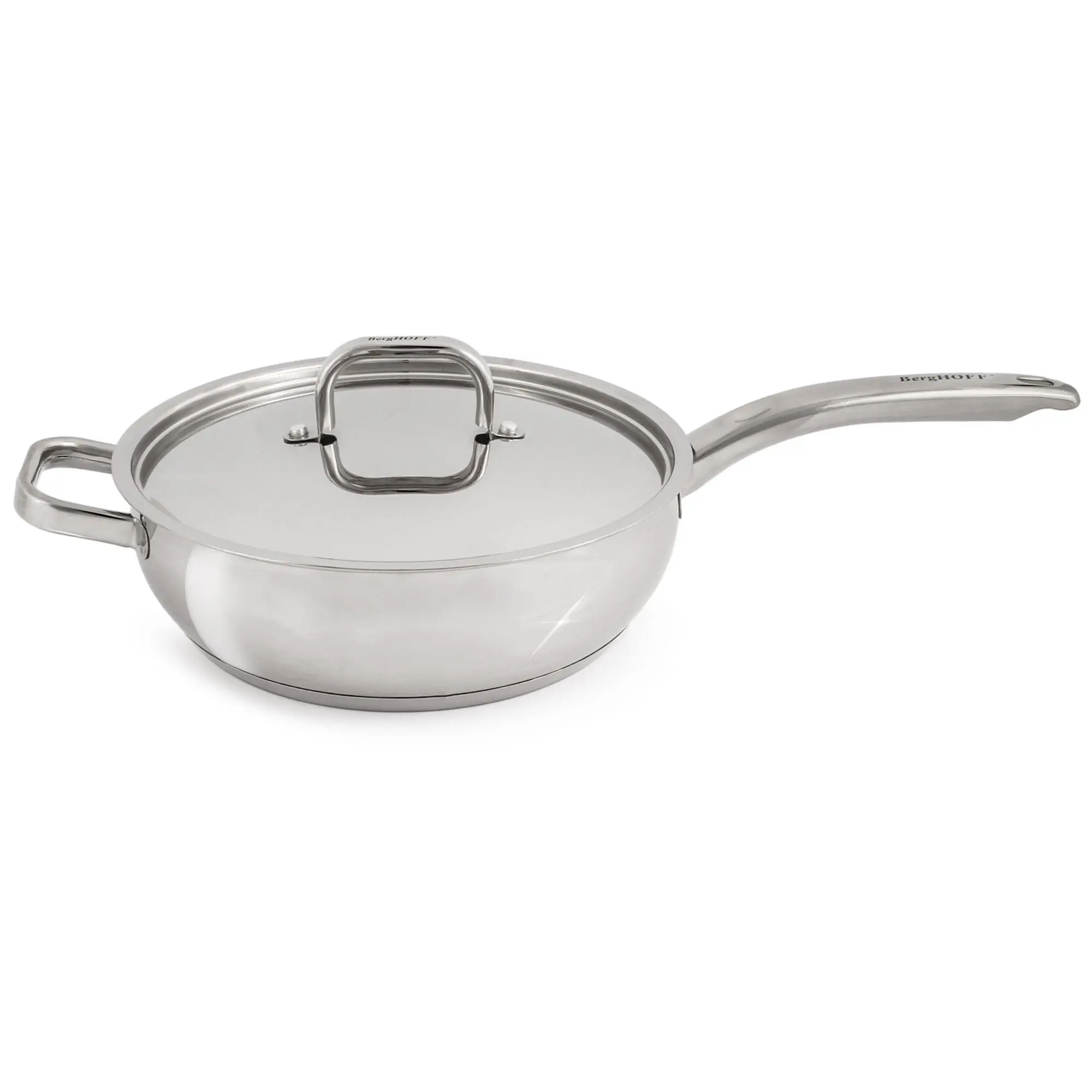 BergHOFF Belly Shape 18/10 SS 9.5" Deep Skillet, 3.2qt. BergHOFF Belly Shape 18/10 SS 9.5" Deep Skillet, 3.2qt.