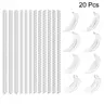 20-Piece Ring Size Adjuster Set, Transparent SiliconeRing Sizer Inserts, Invisible Spacers for Rings, Thin Textured Jewelry Tool Reliable