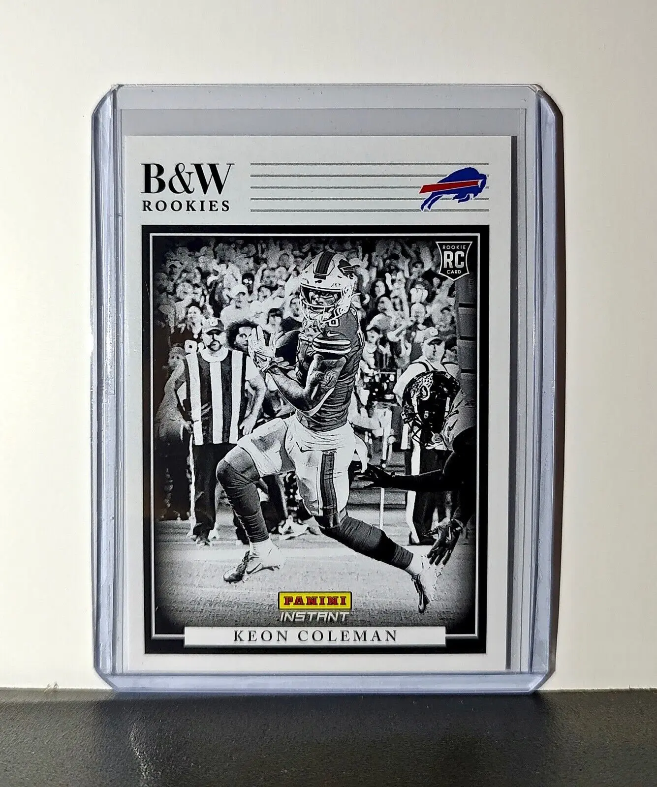 Keon Coleman 2024 Panini NFL #21 Black & White Rookies Card Bills 1 of 680
