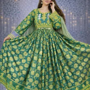 Afghani long Banaras Goldozi