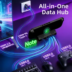 Compatible with Switch2 Host Portable Video Adapter, Ideal for On-The-Go Entertainment, Easy-To-Use Connectivity Solution