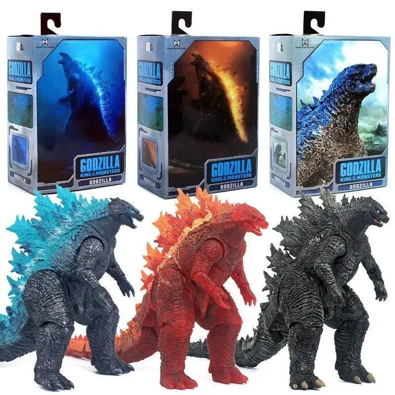 3 types Movie Godzilla Vs. King Kong Movable Model Figure Toy Neca Movie Shm Monster Nuclear Energy Gifts