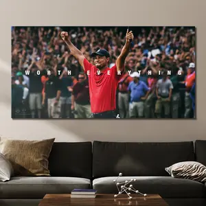 Tiger Woods Premium Poster, Golf Legend Art Print, Sports Memorabilia, Wall Decor, Golfer Gift, Athlete Home Decoration - Unframed Poster