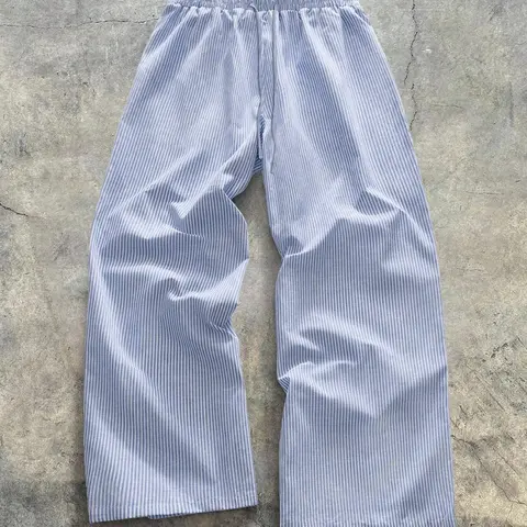 Unisex Striped Wide Leg, Casual Slacks, Casual Loose Fit Trousers, Breathable Comfort Design, Suitable for Daily Wear, Leisure and Home Use, Casual Fashion Bottoms, Casual Loose Pant