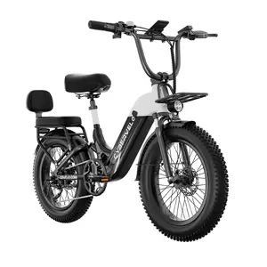 1000W Electric Bike,48V 20AH Removable Battery EBike,Electric Bike for Adults, 20" Fat Tire ebike, Adult Electric Bikes for Commute All Terrain   one year warrenty cybervelo C4
