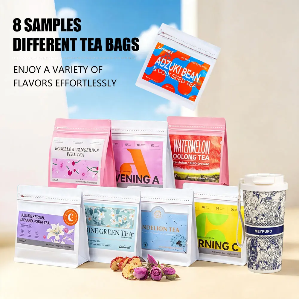 OG New Mega All 8 Tea Set 74packs In Total  With Watermelon Oolong Tea,Roselle Tea,Morning C,Evening A, Sweet Dream Tea,Jasmine Tea,Dandelion Tea Adzuki Bean Tea