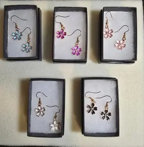 Elegant Sakura Flower Earrings