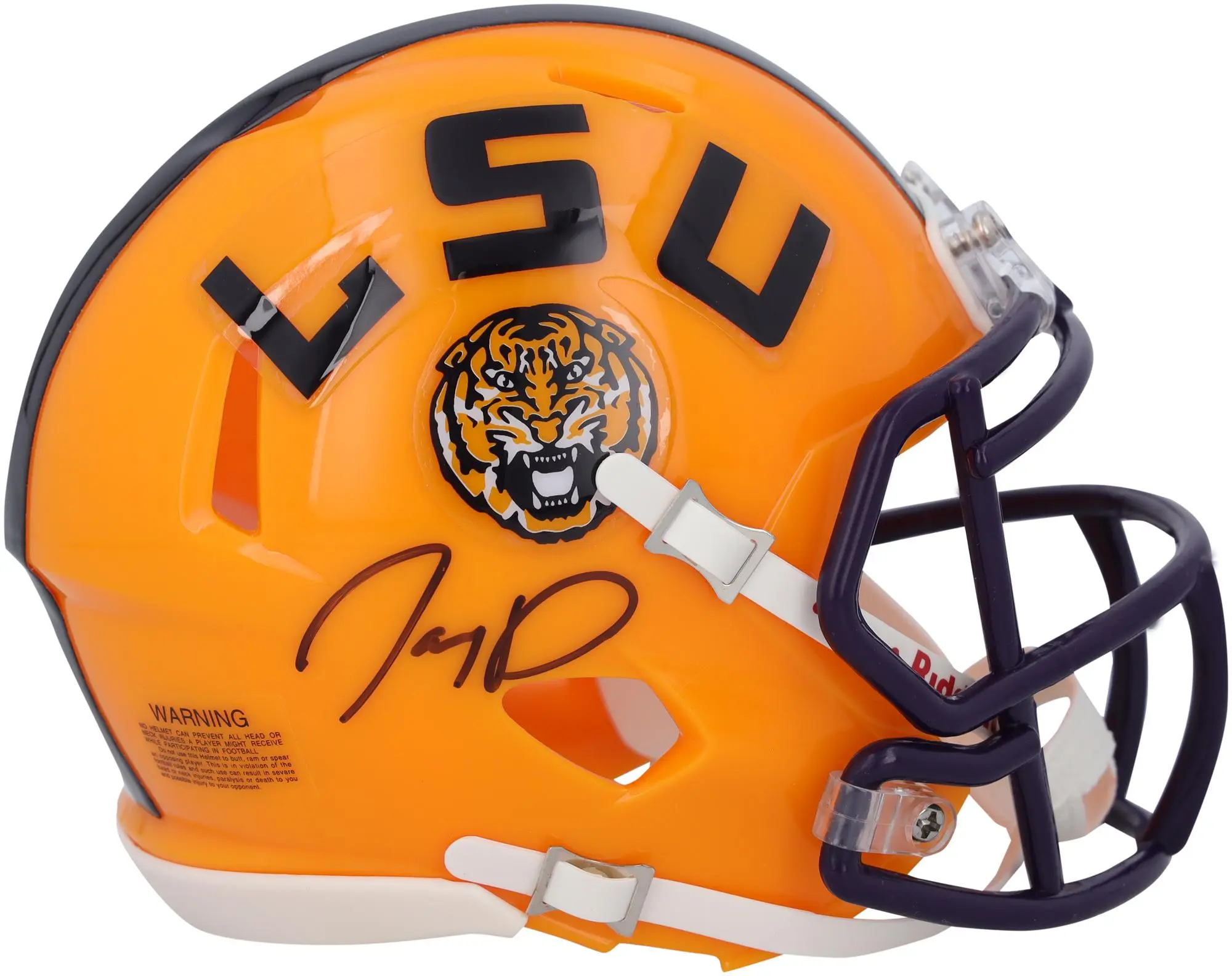 Jayden Daniels LSU Tigers Autographed Riddell Speed Mini Helmet - Fanatics Authentic Certified