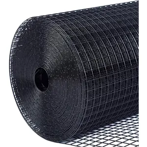 Black Vinyl Coated Hardware Cloth 1/2" Mesh 48" x 100' 19 Gauge (Inside Galvanized) – Wire Mesh Fencing Roll for Chicken Run Wire, Chicken Coop Wire, Garden Fencing, Rabbit Fence