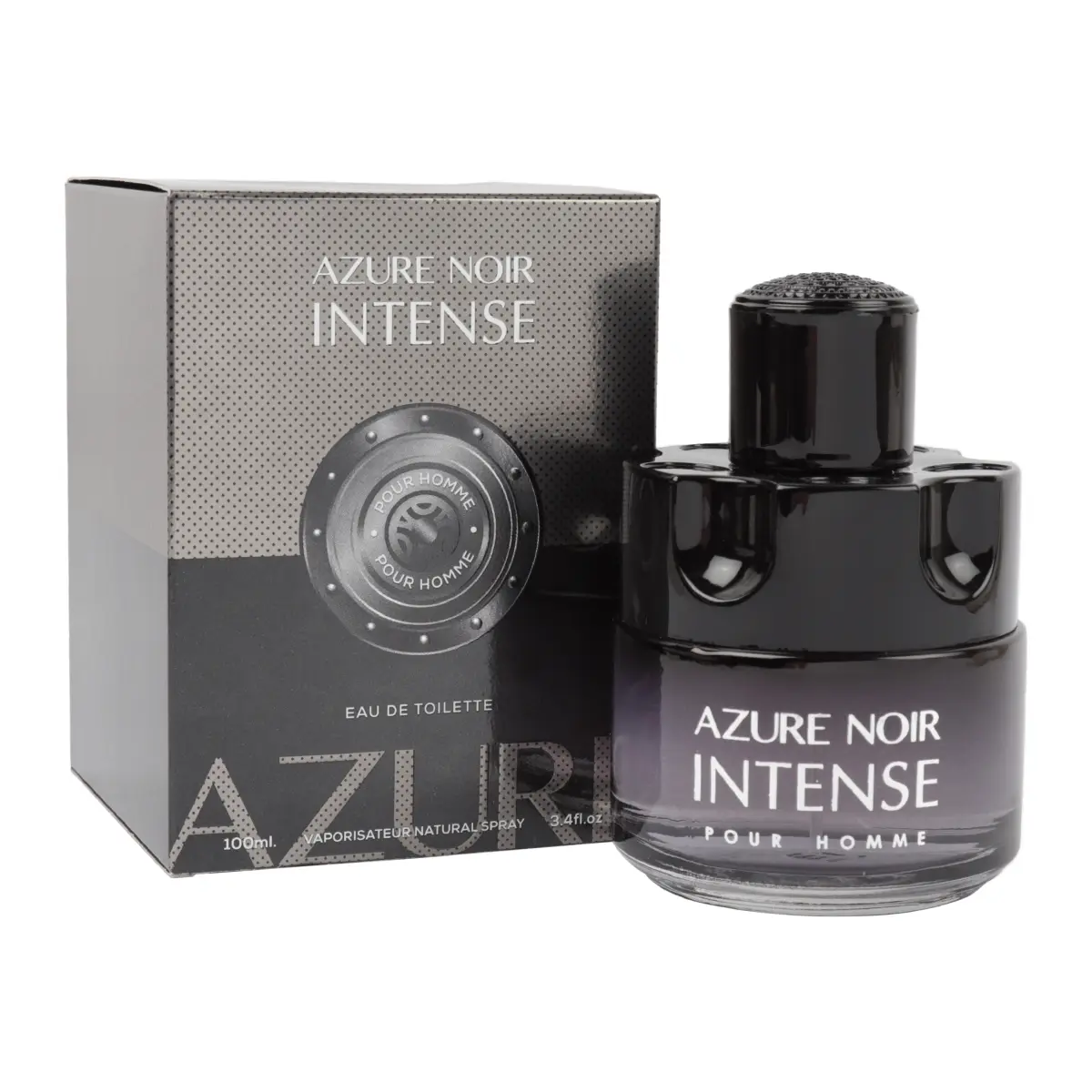 Azure Noir Intense Spray Cologne Eau de Toilette For Men 100ml/3.4 fl.oz. - Men's  Fragrance