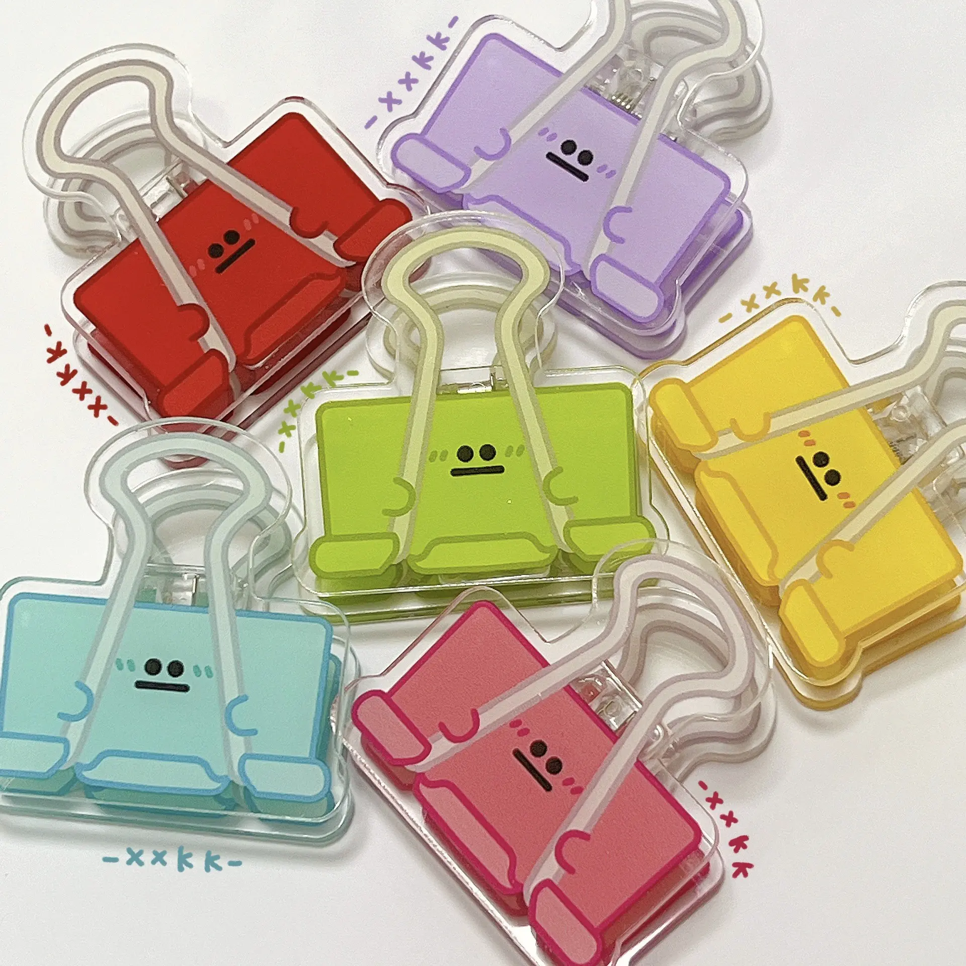 12 Pcs Colorful Office Clips, File Organizer for Documents and Papers, Essential Office Supplies, Durable and Practical Design, Paper Fastening
