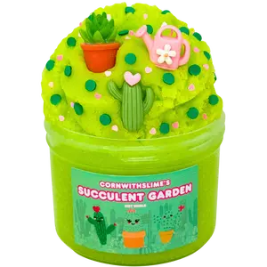 Succulent Garden 8oz Slime Icee Texture Scented Baja Cactus Blossom