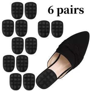 6 Pack 2.5×3.75 Inch Plantar Fasciitis Heel Pads Black Heel Cushions for Heel Pain Relief Beauty & Personal Care Nail Soft