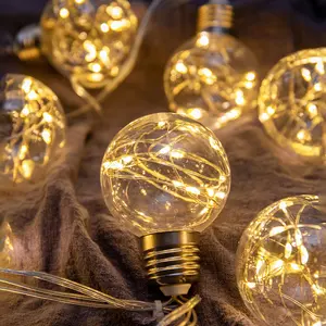 Viral Globe Fairy LED String Lights – Warm White (2"/2.5"/3"/4"/6") Decorative Lighting for Home and Party Cozy Vibes Fairy Light Aesthetic