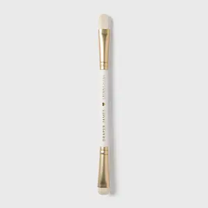 Laura Geller x Draper James Dual-Ended Eyeshadow Brush for Seamless Blending and Color Packing Makeup Cosmetic Tool