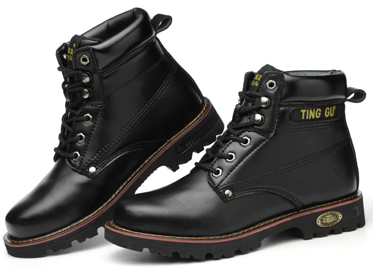 Steel Toe Work Boots for Men Women Leather Safety Shoes Construction Working Sneakers Industrial Welding Boots
