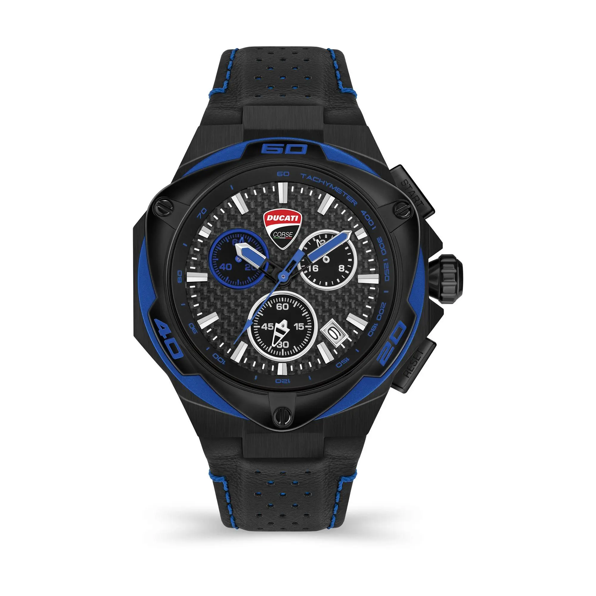 Ducati Corse Motore Men's Chronograph Black Strap Watch Ducati Corse Motore Men's Chronograph Black Strap Watch