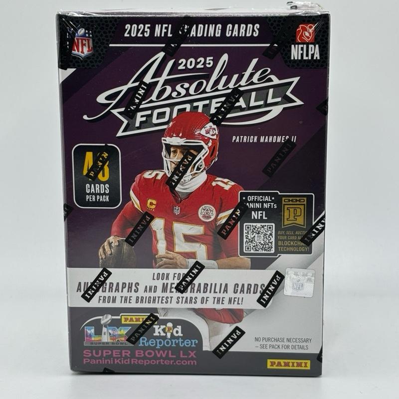 2025 Absolute NFL blaster box - kaboom! Hunt! - 48 cards per pack - 6 packs per box - look for autos and Mems