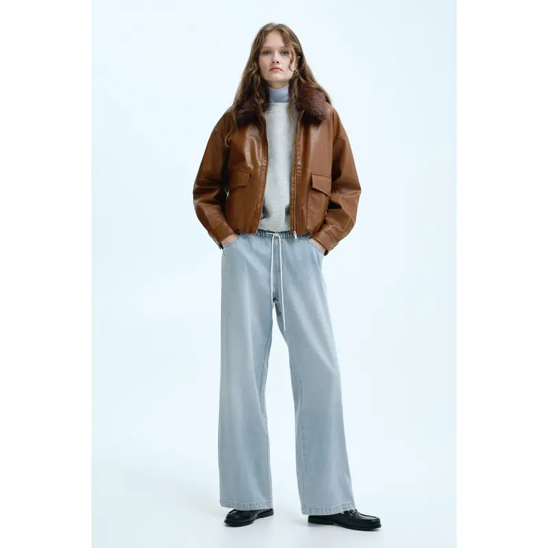 H&M Denim drawstring trousers
