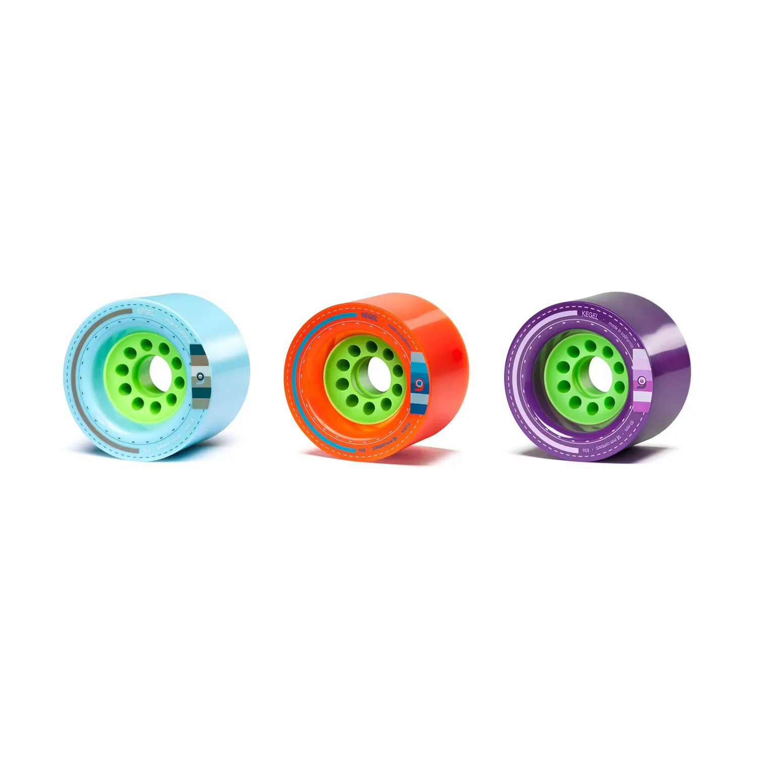 Orangatang Kegel 80 mm 80a Downhill Longboard Skateboard Cruising Wheels (Set of 4)