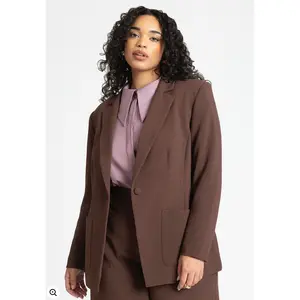 ELOQUII Women's The 365 Suit Patch Pocket Blazer