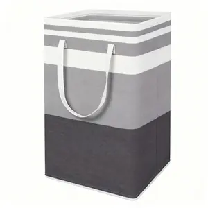 Collapsible fabric laundry hamper, vertical laundry basket, large storage bucket, laundry basket, bathroom sundry bag, home storage basket, independent laundry basket, collapsible high laundry basket, laundry basket, Portable storage basket